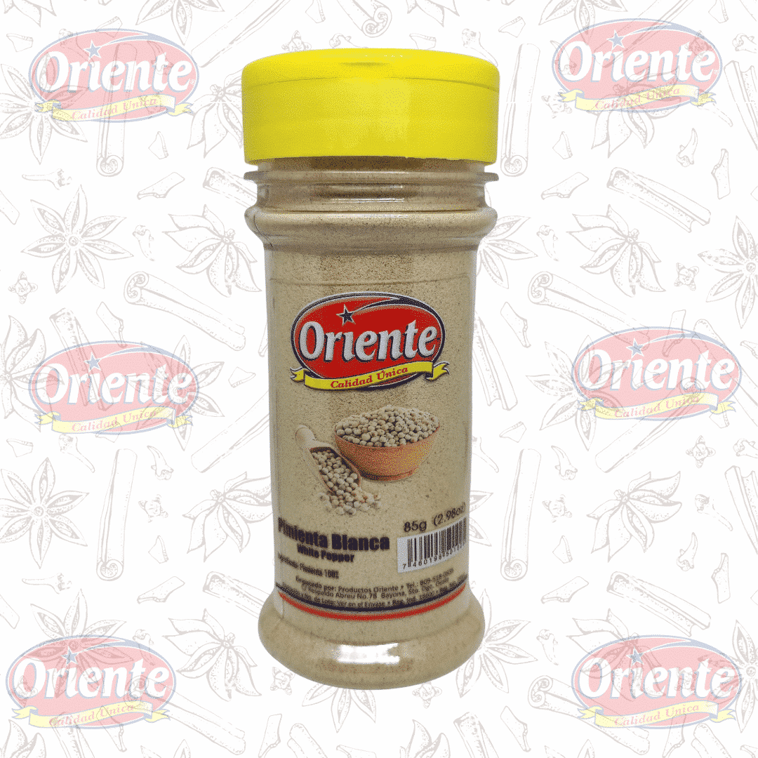 Pimienta Blanca Frasco Oriente 85 Grs | Productos Oriente