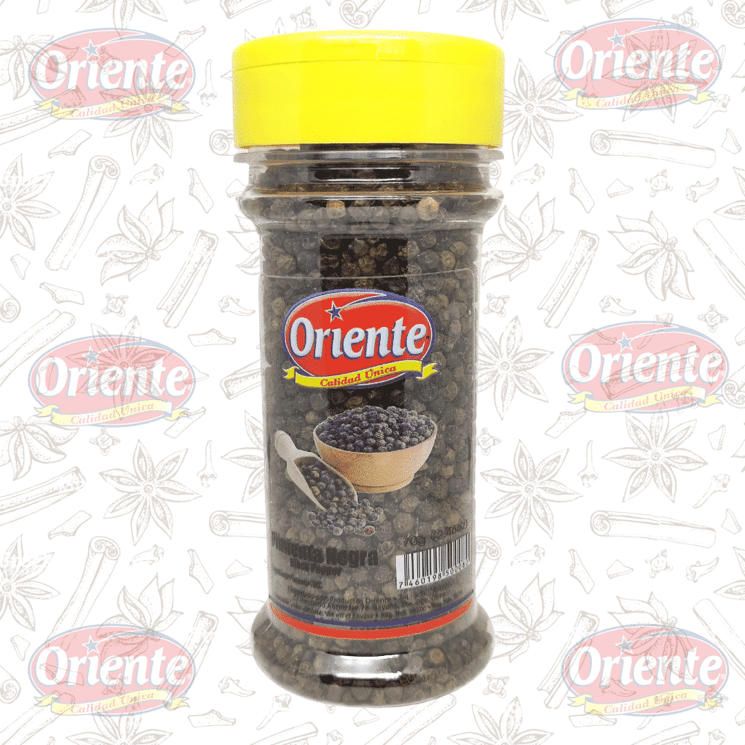 Pimienta Entera Frasco Oriente 70 Grs | Productos Oriente